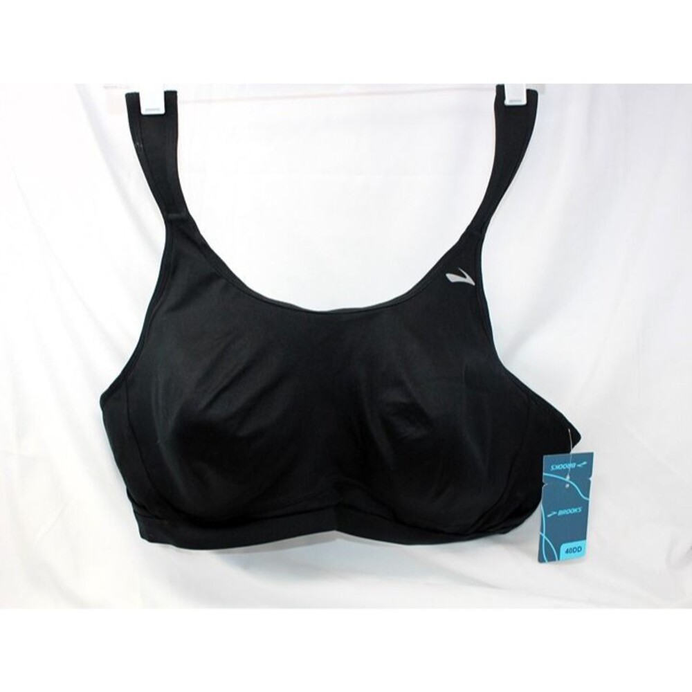 NWT Brooks MAIA Women 40DD Black High Impact Adjustable Underwire Sports Bra